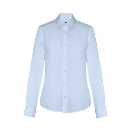 Camicia da donna a maniche lunghe taglio aderente in cotone e poliammide 115gr
