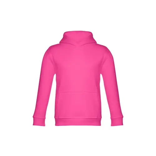 Felpa da bambino unisex colori assortiti con cappuccio e tasca a marsupio in cotone e poliestere 320gr