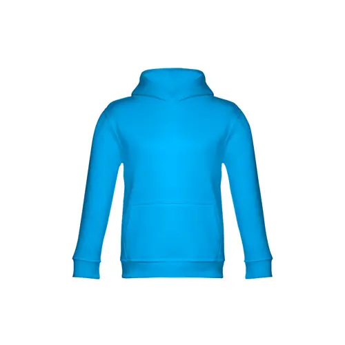 Felpa da bambino unisex colori assortiti con cappuccio e tasca a marsupio in cotone e poliestere 320gr