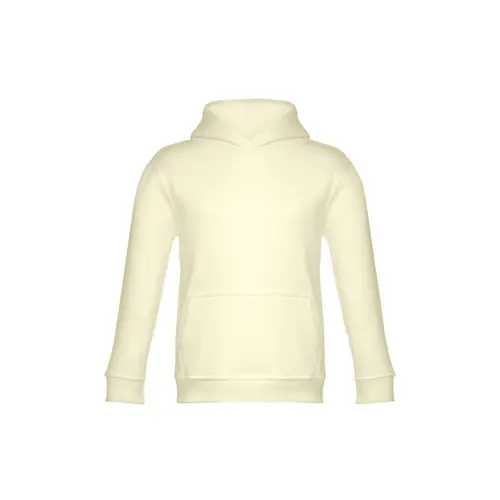 Felpa da bambino unisex colori assortiti con cappuccio e tasca a marsupio in cotone e poliestere 320gr