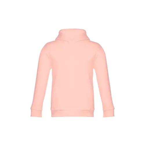 Felpa da bambino unisex colori assortiti con cappuccio e tasca a marsupio in cotone e poliestere 320gr