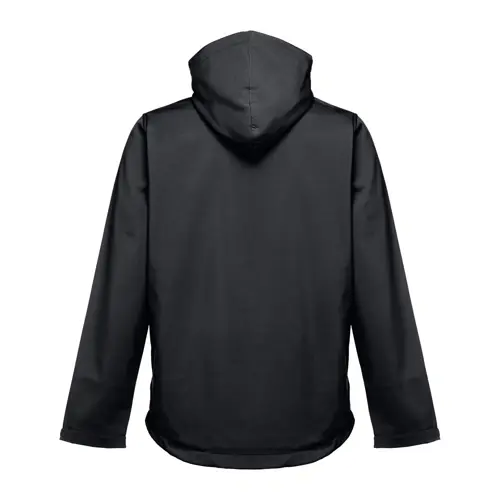 Giacca softshell da uomo colori assortiti con cappuccio rimovibile in poliestere e foderato in pile 280gr