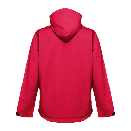 Giacca softshell da uomo colori assortiti con cappuccio rimovibile in poliestere e foderato in pile 280gr