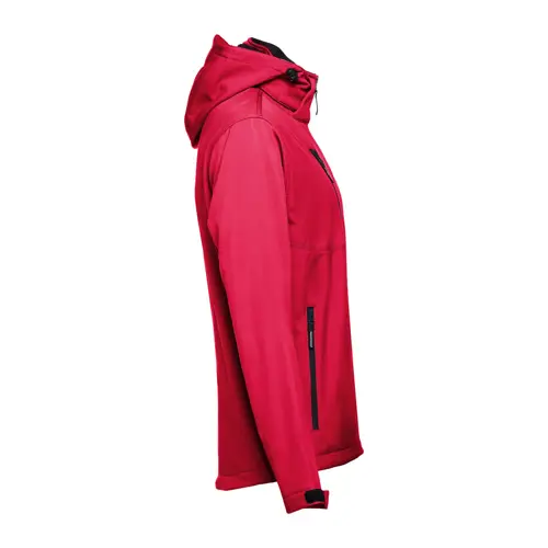 Giacca softshell da uomo colori assortiti con cappuccio rimovibile in poliestere e foderato in pile 280gr