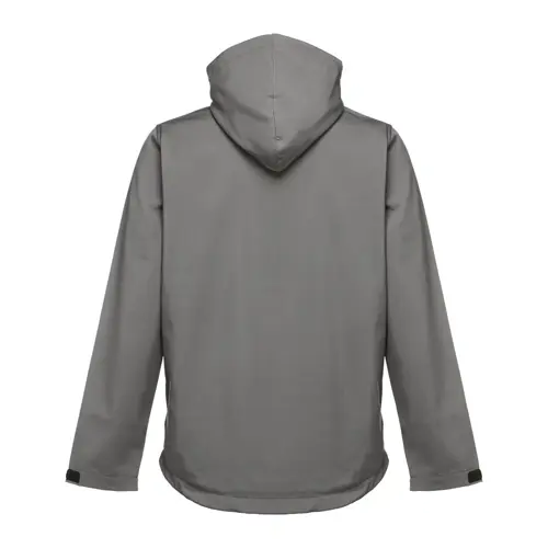 Giacca softshell da uomo colori assortiti con cappuccio rimovibile in poliestere e foderato in pile 280gr