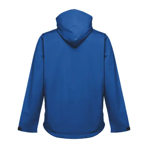 Giacca softshell da uomo colori assortiti con cappuccio rimovibile in poliestere e foderato in pile 280gr