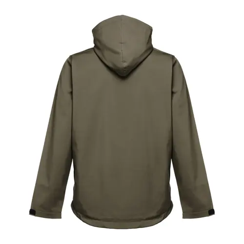 Giacca softshell da uomo colori assortiti con cappuccio rimovibile in poliestere e foderato in pile 280gr