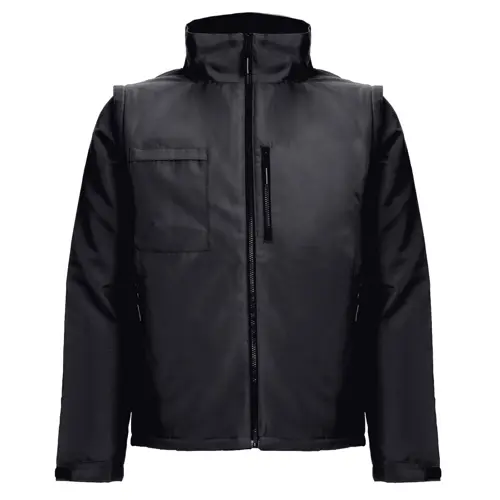 Giacca da lavoro unisex colori assortiti imbottita con maniche rimovibili in poliestere 170gr