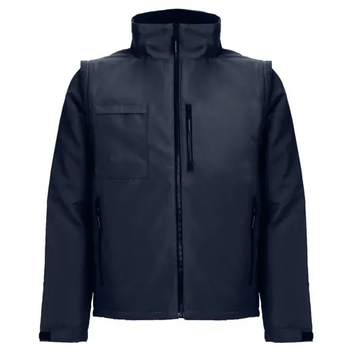 Giacca da lavoro unisex colori assortiti imbottita con maniche rimovibili in poliestere 170gr