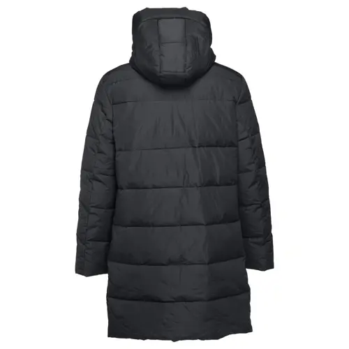 Parka trapuntato unisex con cappuccio e polsini elasticizzati in poliestere