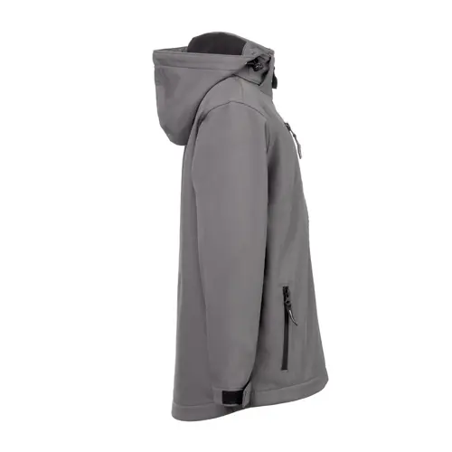 Giacca in softshell per bambini con cappuccio poliestere riciclato e elastan 280 g/m²