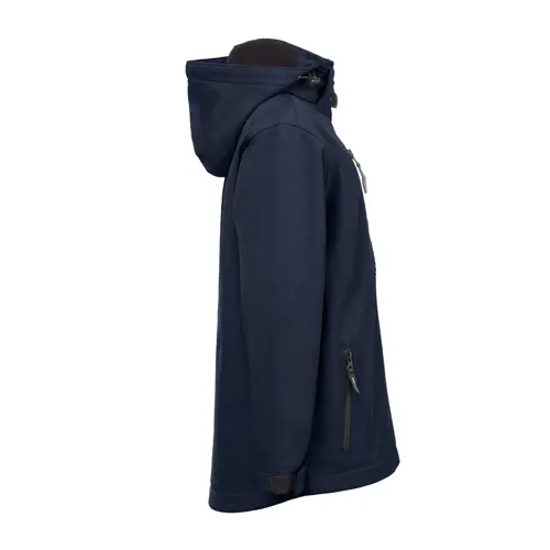 Giacca in softshell per bambini con cappuccio poliestere riciclato e elastan 280 g/m²
