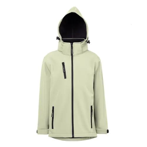 Giacca in softshell per bambini con cappuccio poliestere riciclato e elastan 280 g/m²