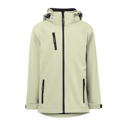 Giacca in softshell per bambini con cappuccio poliestere riciclato e elastan 280 g/m²