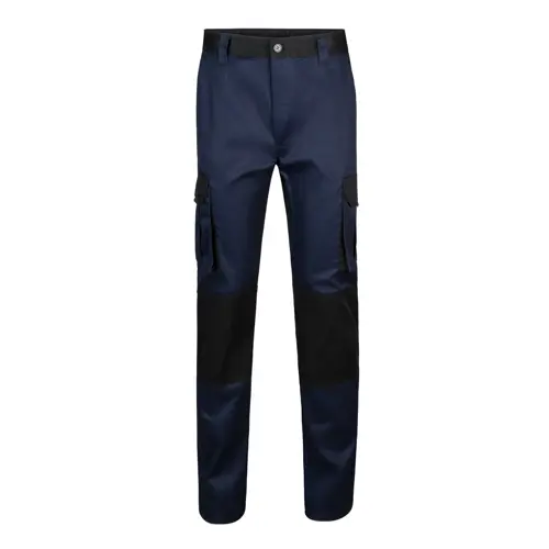 Pantaloni Velilla bicolore con diverse tasche in cotone e poliestere 240gr