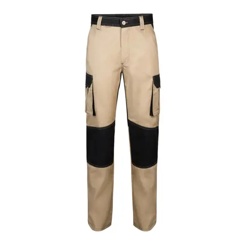 Pantaloni Velilla bicolore con diverse tasche in cotone e poliestere 240gr
