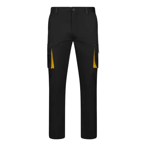 Pantaloni da lavoro Velilla elasticizzati bicolore con diverse tasche in cotone e poliestere 240g