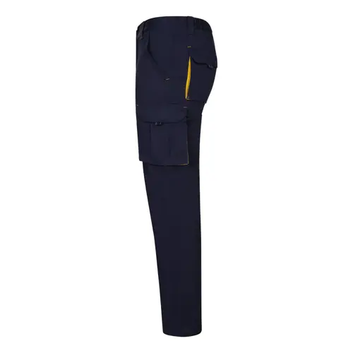 Pantaloni da lavoro VELILLA FIDES elasticizzati bicolore con diverse tasche in cotone e poliestere da 240gr