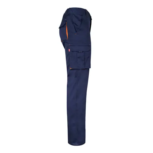 Pantaloni da lavoro VELILLA FIDES elasticizzati bicolore con diverse tasche in cotone e poliestere da 240gr