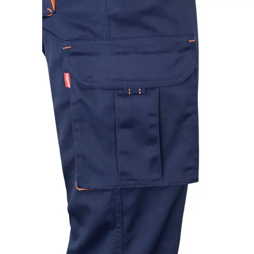 Pantaloni da lavoro VELILLA FIDES elasticizzati bicolore con diverse tasche in cotone e poliestere da 240gr