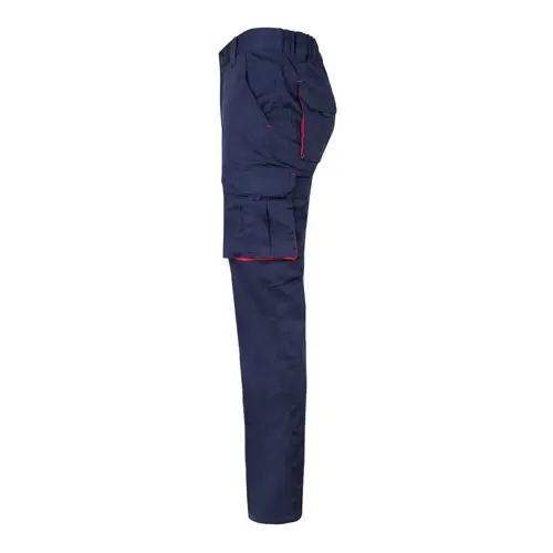 Pantaloni da lavoro VELILLA FIDES elasticizzati bicolore con diverse tasche in cotone e poliestere da 240gr