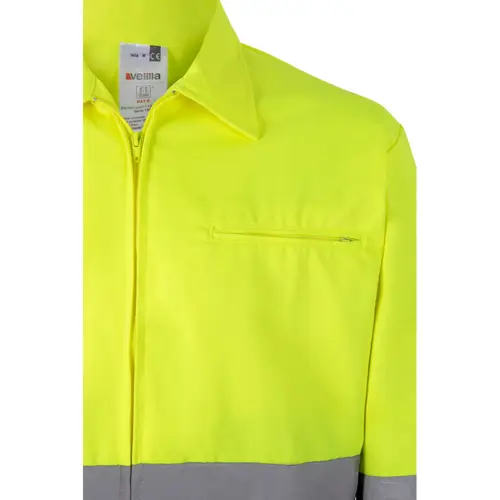 Giacca da lavoro VELILLA NEPTUNE in twill bicolore con strisce catarifrangenti da 210gr