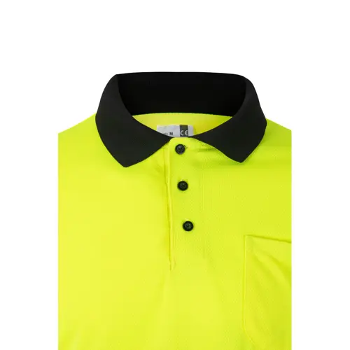Polo da lavoro VELILLA VULCAN in twill poliestere e bicolore con strisce catarifrangenti da 160gr