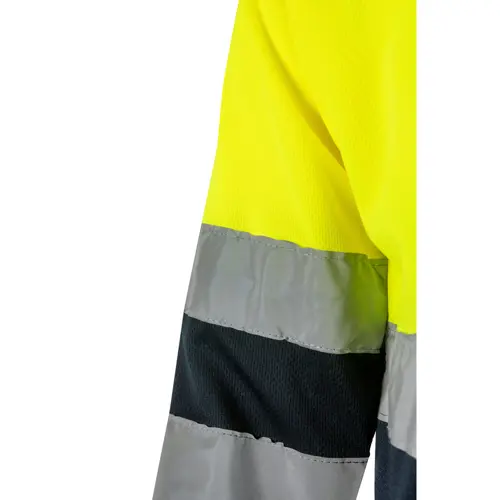 Polo da lavoro VELILLA VULCAN in twill poliestere e bicolore con strisce catarifrangenti da 160gr
