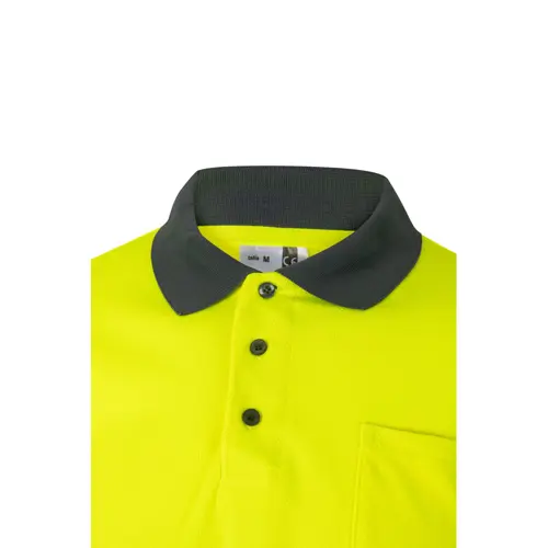 Polo da lavoro VELILLA VULCAN in twill poliestere e bicolore con strisce catarifrangenti da 160gr
