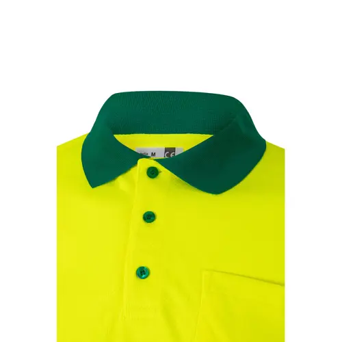 Polo da lavoro VELILLA VULCAN in twill poliestere e bicolore con strisce catarifrangenti da 160gr