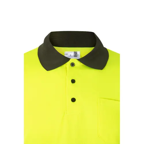 Polo da lavoro VELILLA VULCAN in twill poliestere e bicolore con strisce catarifrangenti da 160gr