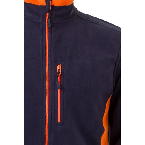 Giacca da lavoro VELILLA GERAS in pile poliestere bicolore con tasche con chiusura a zip da 220gr