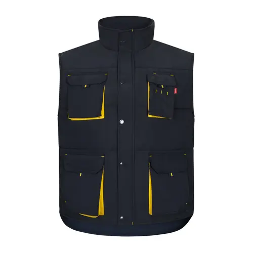 Gilet da lavoro Velilla imbottito multitasca bicolore in poliestere 120gr