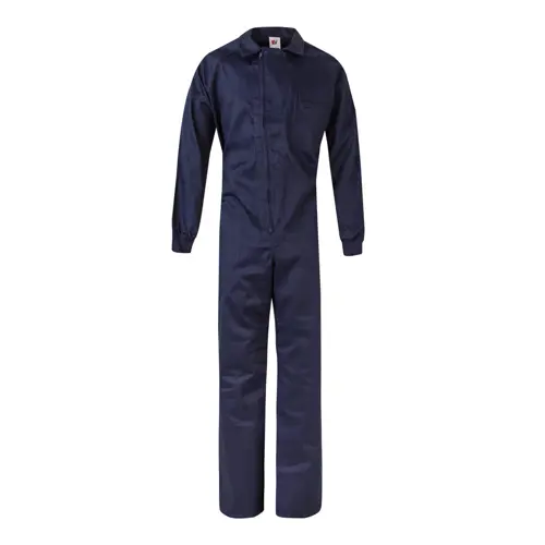 Tuta da lavoro Velilla con zip centrale multitasca in twill di cotone e poliestere 200gr