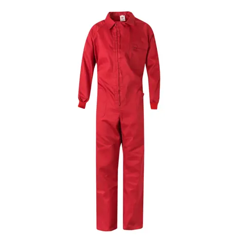 Tuta da lavoro Velilla con zip centrale multitasca in twill di cotone e poliestere 200gr