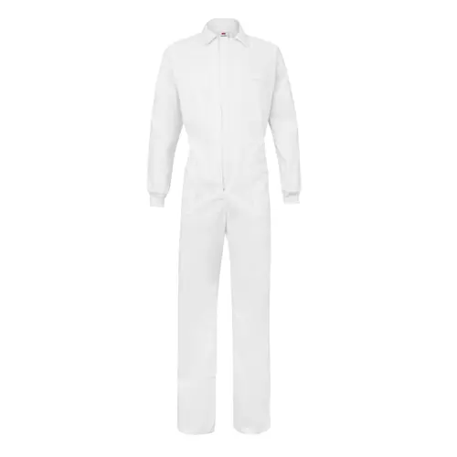 Tuta da lavoro Velilla con zip centrale multitasca in twill di cotone e poliestere 200gr