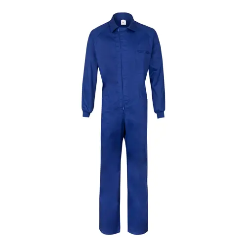Tuta da lavoro Velilla con zip centrale multitasca in twill di cotone e poliestere 200gr