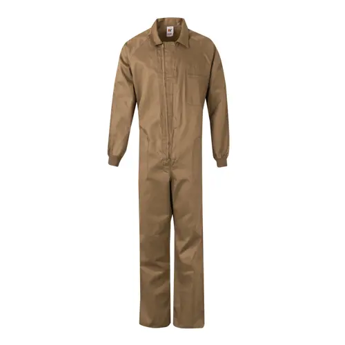 Tuta da lavoro Velilla con zip centrale multitasca in twill di cotone e poliestere 200gr