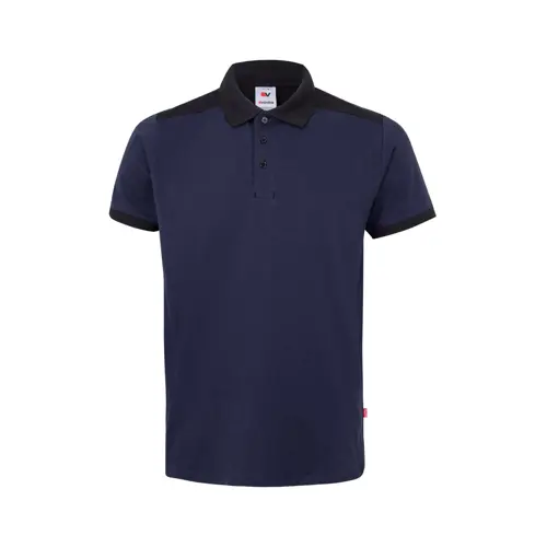 Polo da lavoro Velilla bicolore in piqué elasticizzato con maniche corte in poliestere ed elastan 200gr