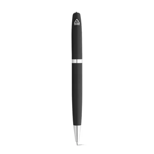 Set penna roller e penna a sfera con corpo in alluminio 100% riciclato refill blu