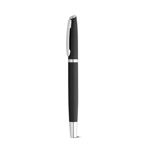Set penna roller e penna a sfera con corpo in alluminio 100% riciclato refill blu