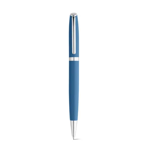 Set penna roller e penna a sfera con corpo in alluminio 100% riciclato refill blu