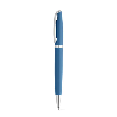 Set penna roller e penna a sfera con corpo in alluminio 100% riciclato refill blu