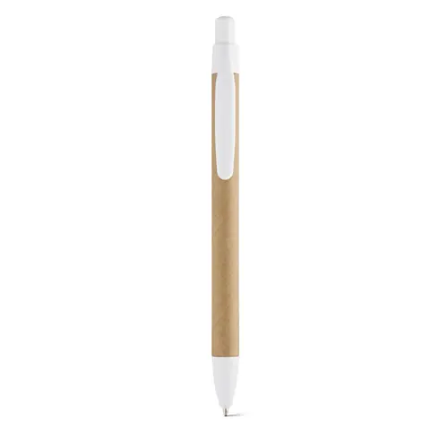 Cartelletta in carta riciclata con block notes A4 e penna a sfera a refill blu