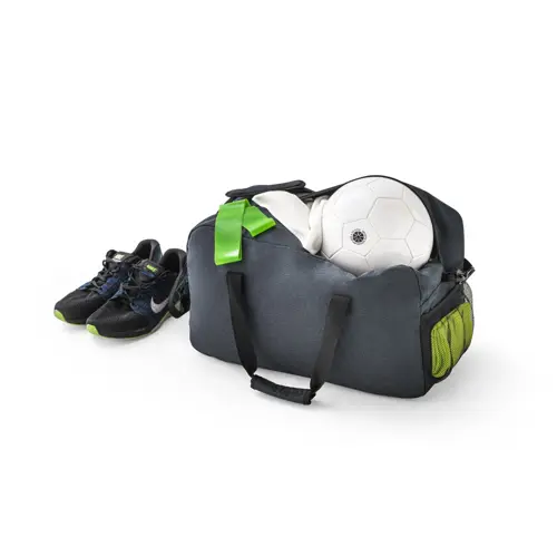 Borsone sportivo in RPET con interno foderato e fondo semi-rigido da 31l 50x30x23cm