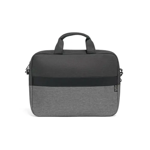 Borsa porta pc da 15" imbottita in poliestere riciclato 600D con tracolla e cinghia per trolley 38x28x6cm