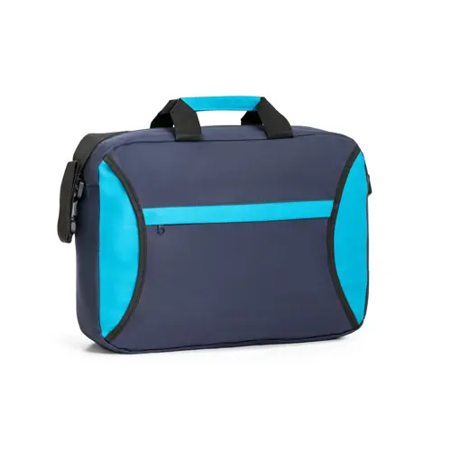 Borsa porta documenti in poliestere 600D con scomparto foderato e tasca anteriore 40x10x30cm