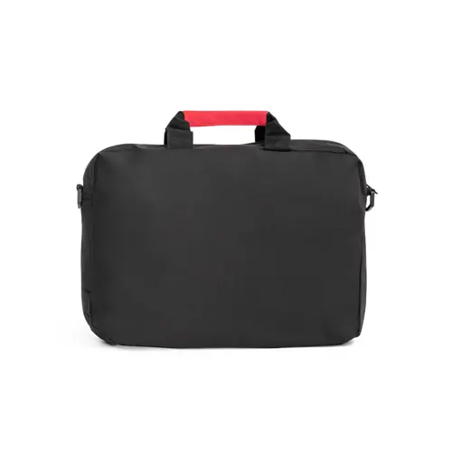 Borsa porta documenti in poliestere 600D con scomparto foderato e tasca anteriore 40x10x30cm