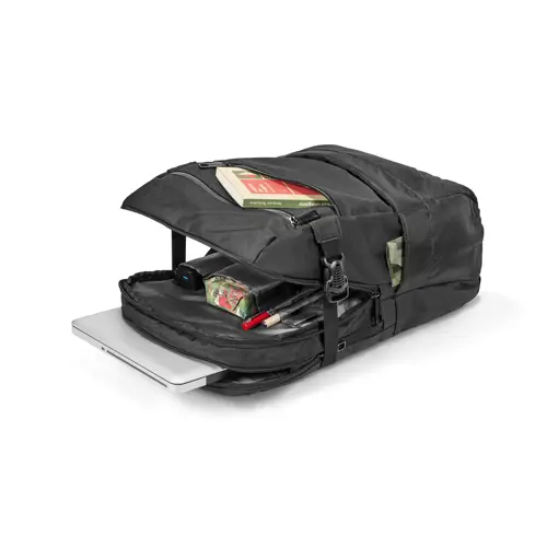 Zaino porta pc multitasca da 15.6'' in poliestere jacquard con schienale e spallacci imbottiti