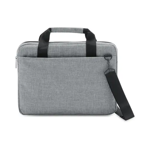 Borsa porta pc da 14" in poliestere 600D con tracolla regolabile e aggancio trolley 37x5x28cm